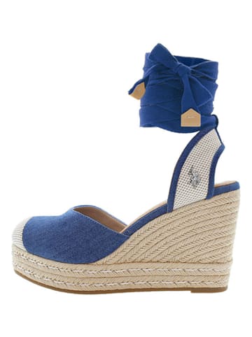 U.S. Polo Sleehaksandalen blauw/beige