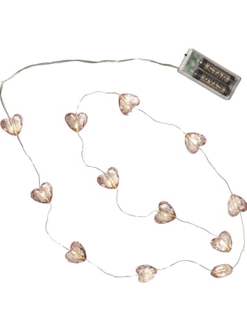 STAR Trading LED-Girlande "Valentine" in Rosa - (L)165cm
