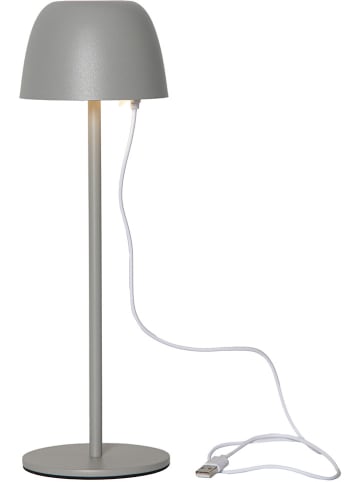 STAR Trading LED-Tischleuchte "Ronda" in Grau- (H)34,5 x Ø 11 cm