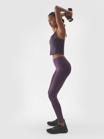 4F Legginsy sportowe w kolorze fioletowym