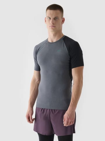 4F Trainingsshirt in Anthrazit/ Schwarz