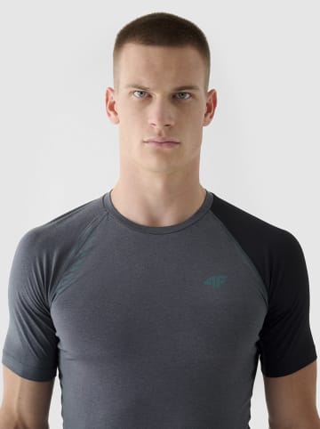 4F Trainingsshirt in Anthrazit/ Schwarz