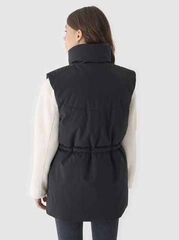 4F Doorgestikte bodywarmer zwart