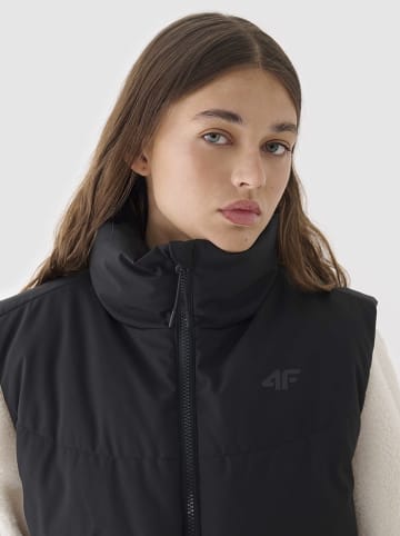 4F Doorgestikte bodywarmer zwart