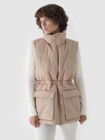 4F Steppweste in Beige