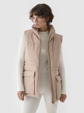 4F Steppweste in Beige