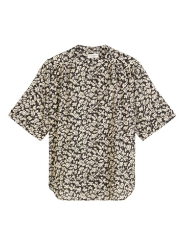 Marc O'Polo Bluse in Schwarz/ Creme