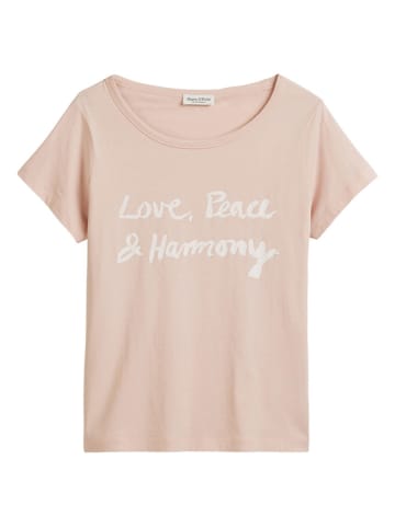 Marc O'Polo Shirt in Rosa/ Weiß