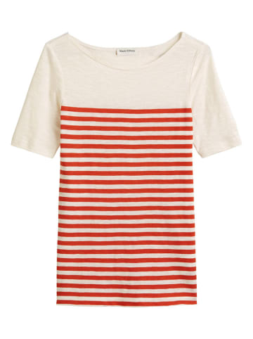 Marc O´Polo Shirt in Weiß/ Rot