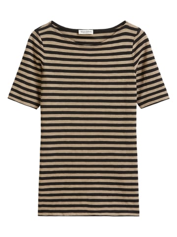 Marc O´Polo Shirt in Hellbraun/ Schwarz