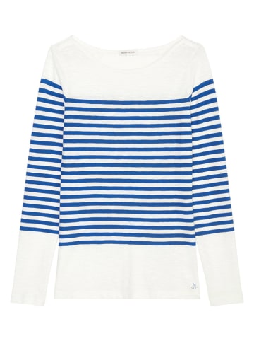 Marc O´Polo Longsleeve in Blau/ Weiß
