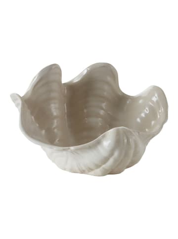 Jotex Dekoschale "Wave" in Creme - (B)25 x (H)15,5 x (T)21 cm