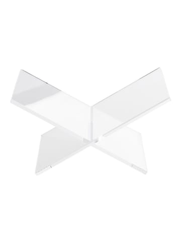 Jotex Tijdschriftenstandaard "Brooklyn" transparant - (B)30,5 x (H)15,2 x (D)24,7 cm