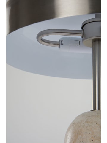 Jotex Lampa stołowa "Ina" w kolorze srebrno-beżowym - wys. 24 cm