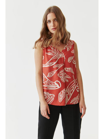 TATUUM Bluse in Rot/ Weiß