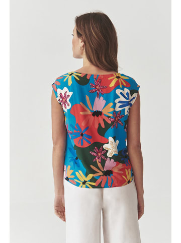 TATUUM Bluse in Blau/ Bunt