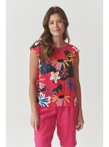 TATUUM Bluse in Rot/Bunt