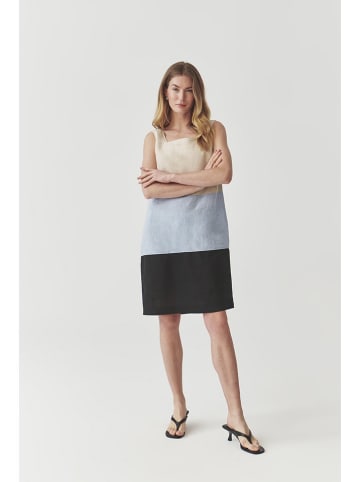 TATUUM Kleid in Beige/ Hellblau/ Dunkelblau