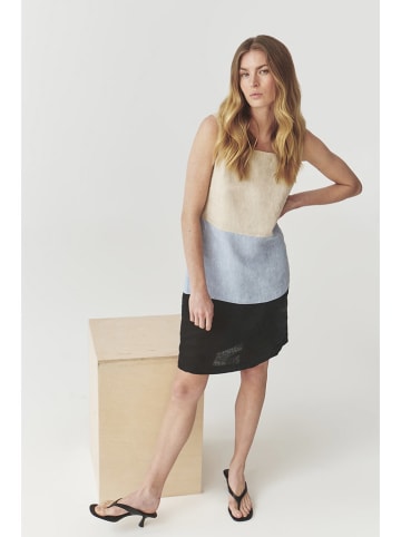 TATUUM Kleid in Beige/ Hellblau/ Dunkelblau