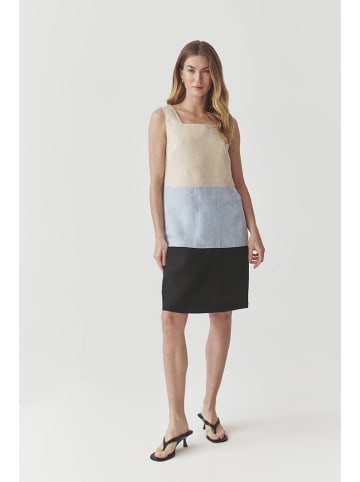 TATUUM Kleid in Beige/ Hellblau/ Dunkelblau