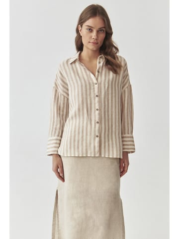 TATUUM Hemd in Beige/ Weiß