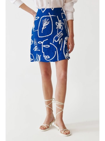 TATUUM Rok blauw/wit