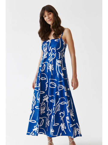 TATUUM Kleid in Blau/ Weiß