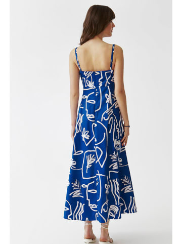 TATUUM Kleid in Blau/ Weiß