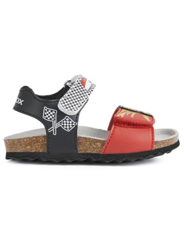 Geox Sandalen "Chalki" in Rot/ Schwarz