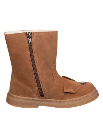 kmins Leder-Winterstiefel "Vison" in Hellbraun