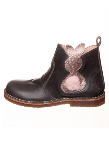 kmins Leder-Winterboots in Braun
