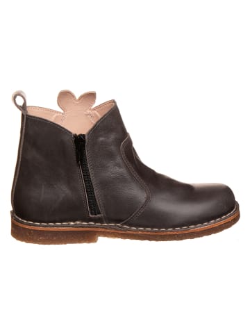 kmins Leder-Winterboots "Caracas" in Anthrazit