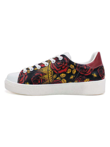 Goby Leren sneakers wit/zwart/rood