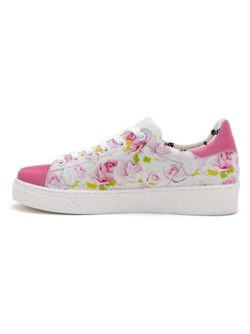 Goby Leren sneakers wit/roze