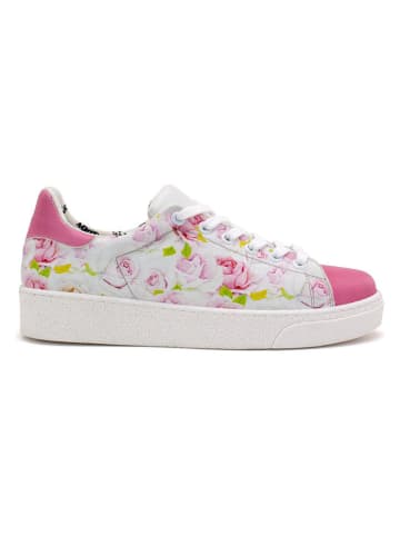 Goby Leren sneakers wit/roze