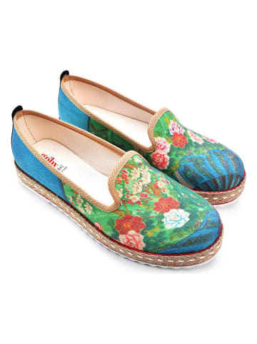 Goby Espadrilles in Blau/ Bunt