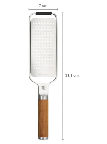 Fiskars Tarka ręczna "Norden" w kolorze brązowo-srebrnym - 31,1 x 7 cm