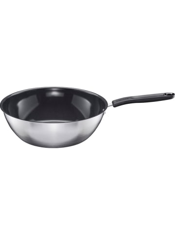 Fiskars Patelnia-wok "FF" w kolorze srebrnym - Ø 28 cm
