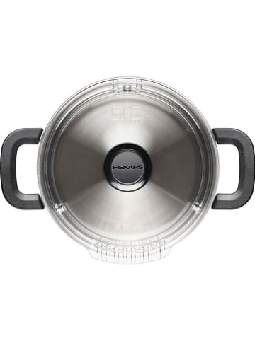 Fiskars 2tlg. Set: Kasserolle ''FF'' in Silber - 3 l