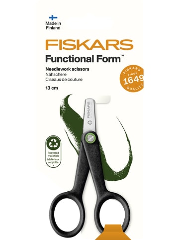 Fiskars Nähschere ''FF ReNew'' in Schwarz - (L)13 cm