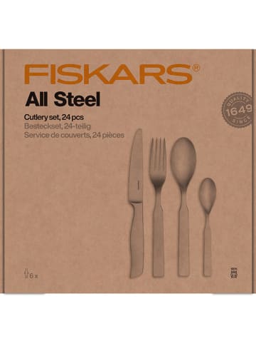 Fiskars 24tlg. Besteck-Set in Silber