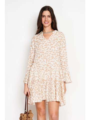 William de Faye Kleid in Weiß/ Beige