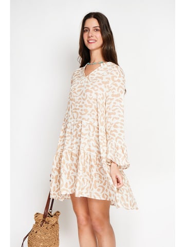 William de Faye Kleid in Weiß/ Beige