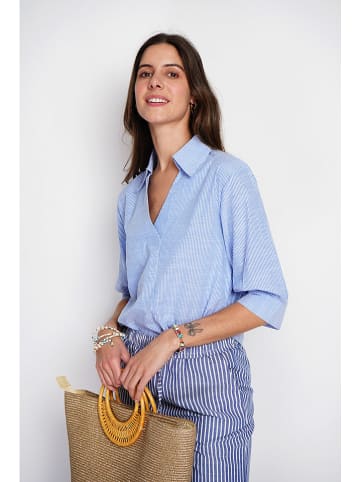 William de Faye Bluse in Blau
