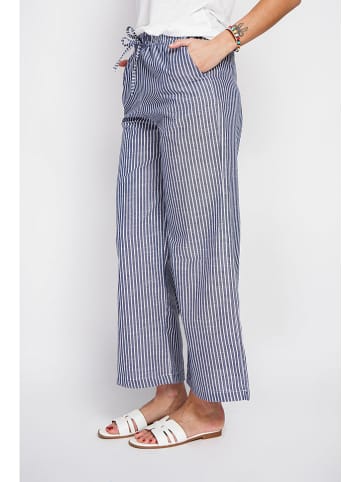William de Faye Broek donkerblauw/wit