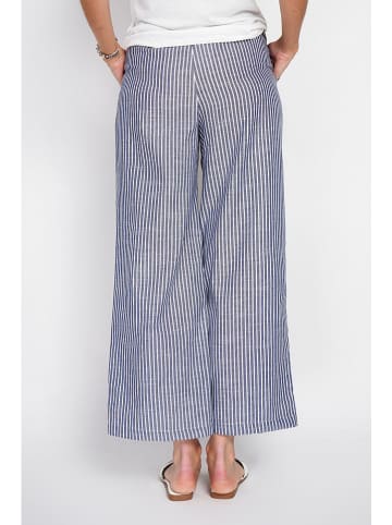 William de Faye Broek donkerblauw/wit