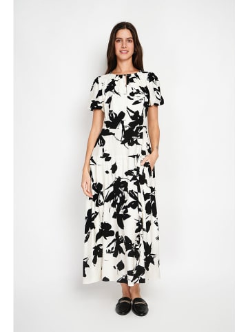 William de Faye Kleid in Weiß/ Schwarz