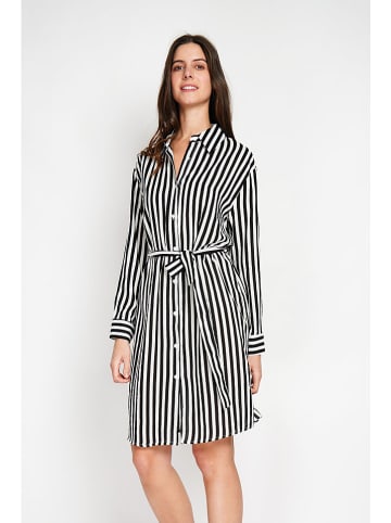 William de Faye Kleid in Schwarz/ Weiß