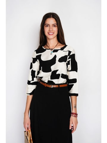 William de Faye Blouse zwart/wit