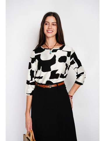 William de Faye Blouse zwart/wit